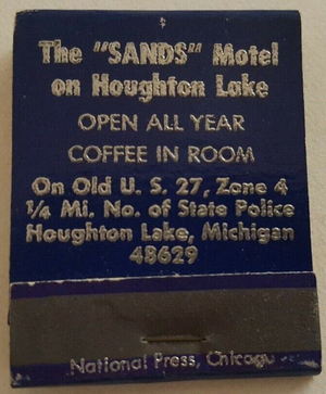 Sands Resort Motel - Matchbook (newer photo)